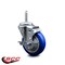 Service Caster 4 Inch Blue Polyurethane Wheel Swivel 58 Inch Threaded Stem Caster with Brake SCC SCC-TS20S414-PPUB-BLUE-TLB-58212 - alternate 4